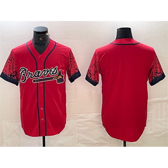 Atlanta Braves Blank Red MWATKINS City Connect Cool Base Stitched Jersey