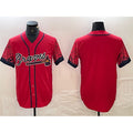 Atlanta Braves Blank Red MWATKINS City Connect Cool Base Stitched Jersey