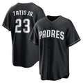 San Diego Padres #23 Fernando Tatis Jr. Black MWATKINS Limited Stitched Jersey