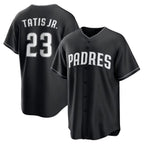 San Diego Padres #23 Fernando Tatis Jr. Black MWATKINS Limited Stitched Jersey