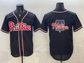 Philadelphia Phillies Team Big Logo 2026 Fashion Replica Black MWATKINS Out Stitched Jersey