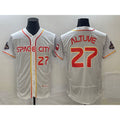 Houston Astros #27 Jose Altuve Number White MWATKINS 2023 City Connect Flex Base Stitched Jersey 2
