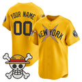 Custom New York Yankees x One Piece Gold MWATKINS Vapor Premier Limited Jersey - Stitched