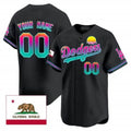 Custom Los Angeles Dodgers 2024 Los Angeles City Style Vapor Premier Limited Jersey ¨C Black MWATKINS