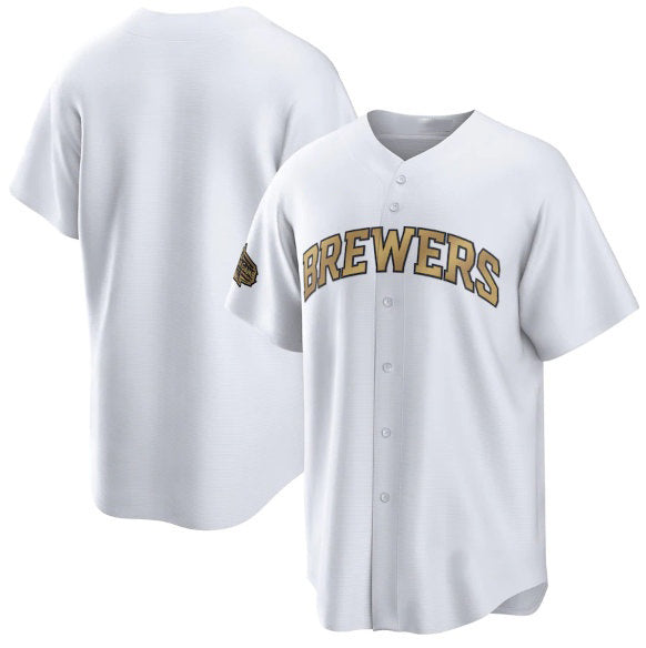 Milwaukee Brewers Blank White MWATKINS 2022 All-Star Cool Base Stitched Jersey