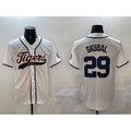 Detroit Tigers #29 Tarik Skubal White MWATKINS With Patch Cool Base Stitched Jersey