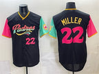 San Diego Padres #22 Mason Miller 2022 Black MWATKINS City Connect Cool Base Stitched Jersey