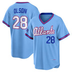 Atlanta Braves #28 Matt Olson Powder Blue MWATKINS 2026 City Connect Stadium Jersey