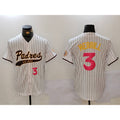 San Diego Padres #3 Jackson Merrill white MWATKINS Cool Base Stitched Jerseys