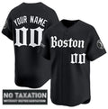 Custom Boston Red Sox ACTIVE PLAYER Black MWATKINS 'Retro Newspaper Edition' Vapor Premier Limited Stitched Jersey