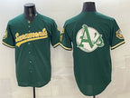 Oakland Athletics Team Big Logo 2026 Green MWATKINS Alternate Sacramento Celebrating 125 Years Vapor Limited Stitched Jerseys