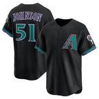 Arizona Diamondbacks #51 Randy Johnson Black MWATKINS Throwback Cooperstown Collection Limited Jersey