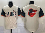 Baltimore Orioles Team Big Logo Natural MWATKINS 2026 City Connect Stadium Stitched Jersey 2