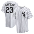 Chicago White Sox #23 Andrew Benintendi White-Black MWATKINS Home Official Player Jersey