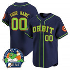 Custom Houston Astros Orbit Patch Vapor Premier Limited Jersey ¨CNavy 2 MWATKINS