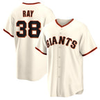San Francisco Giants #38 Robbie Ray Cream MWATKINS Home Replica Jersey