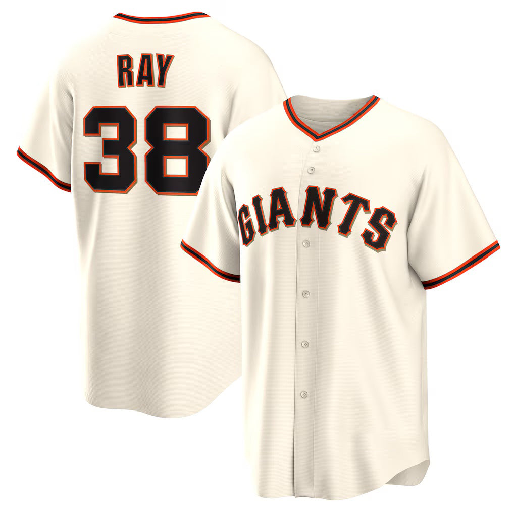 San Francisco Giants #38 Robbie Ray Cream MWATKINS Home Replica Jersey