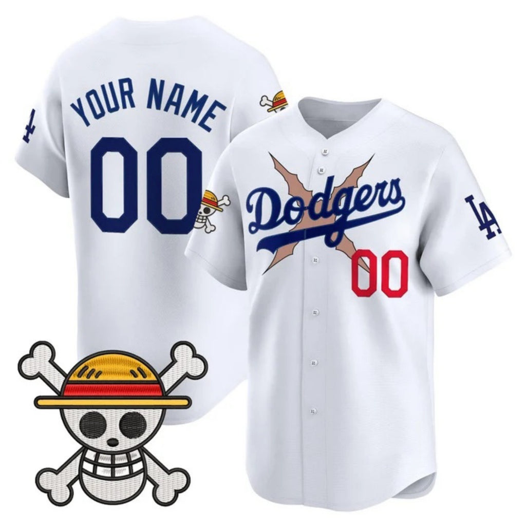 Custom Los Angeles Dodgers x One Piece White MWATKINS Vapor Premier Limited Jersey - Stitched