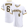 Pittsburgh Pirates #6 Konnor Griffin White MWATKINS Home Authentic Jersey
