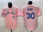 Toronto Blue Jays #30 Alejandro Kirk Pink MWATKINS 50 Seasons Patch Stitched Jersey