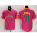 San Diego Padres #11 Yu Darvish Pink MWATKINS Player Number Fashion Jersey