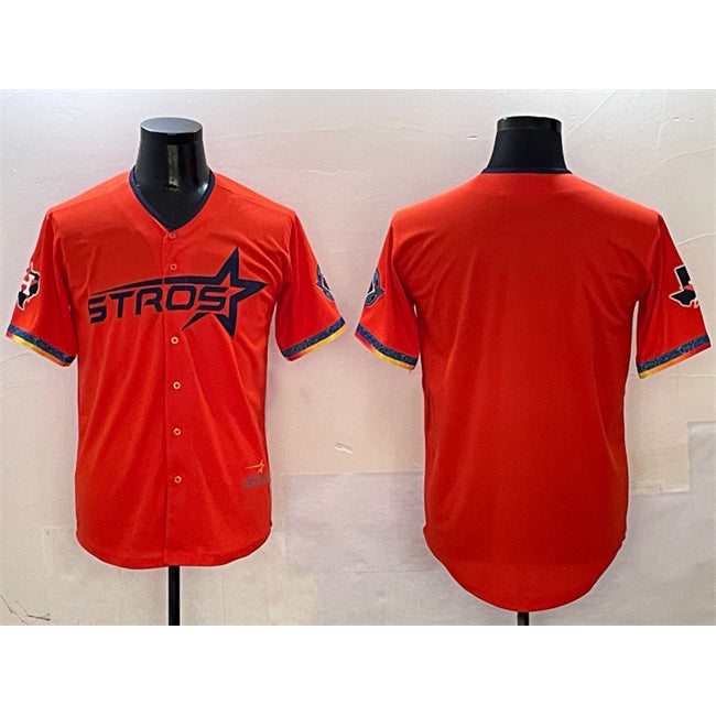 Houston Astros Blank Orange MWATKINS 2025 City Connect With Texas Patch Limited Stitched Jersey