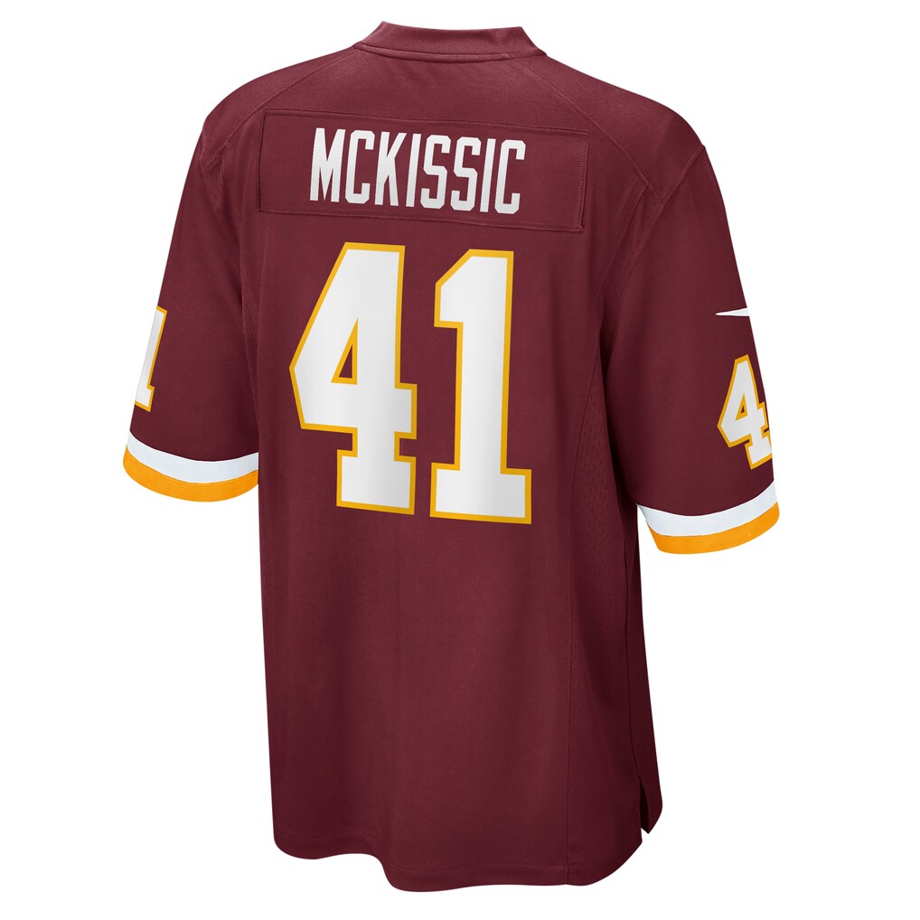 W.Football Team #41 J.D. McKissic Burgundy MWATKINS Game Player Jersey