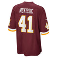 W.Football Team #41 J.D. McKissic Burgundy MWATKINS Game Player Jersey