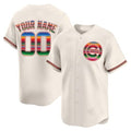Custom Chicago Cubs Mexico Vapor Premier Limited Jersey ¨C Cream MWATKINS