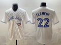 Toronto Blue Jays #22 Ernie Clement white MWATKINS 50th Anniversary Alternate Limited Jersey