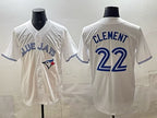 Toronto Blue Jays #22 Ernie Clement white MWATKINS 50th Anniversary Alternate Limited Jersey