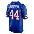 B.Bills #44 Joe Andreessen Royal MWATKINS Game Jersey