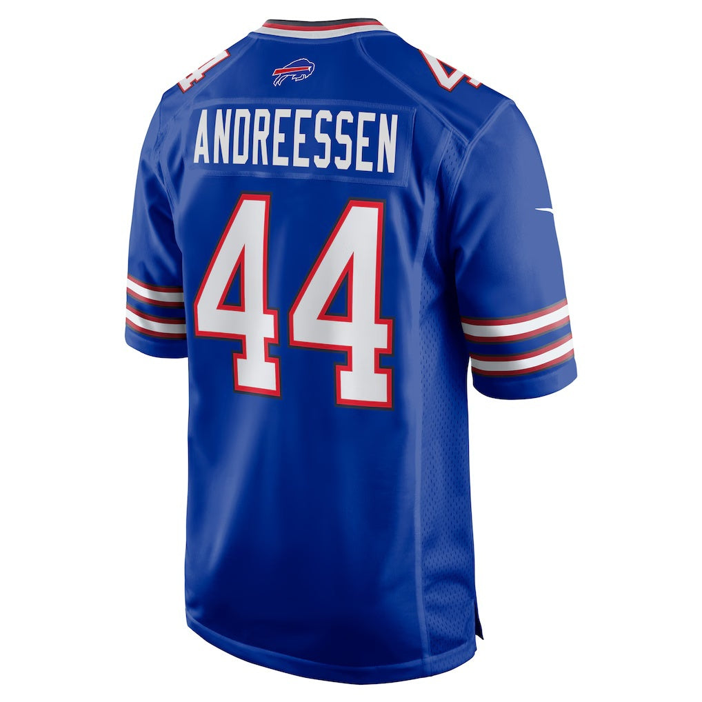 B.Bills #44 Joe Andreessen Royal MWATKINS Game Jersey