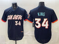 San Diego Padres #34 Michael King Obsidian MWATKINS 2026 City Connect Stadium Stitched Jersey