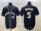 Toronto Blue Jays #5 Daulton Varsho 2026 Fashion Replica Black MWATKINS Out Stitched Jersey