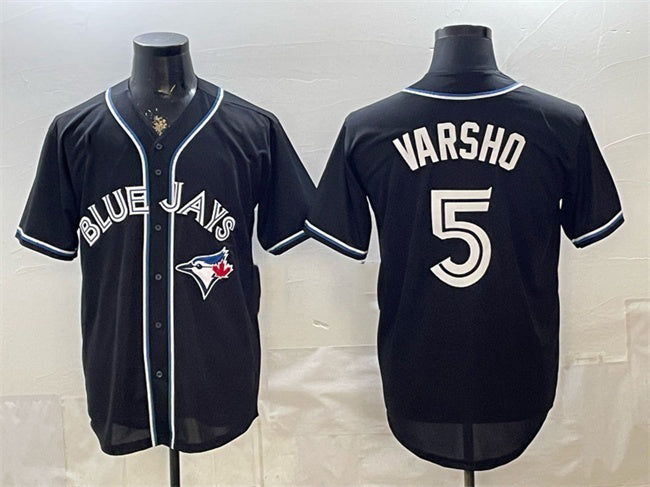 Toronto Blue Jays #5 Daulton Varsho 2026 Fashion Replica Black MWATKINS Out Stitched Jersey