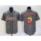 Houston Astros #2 Alex Bregman Grey MWATKINS Gridiron Cool Base Stitched Jersey