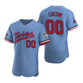 Custom Minnesota Twins Light Blue MWATKINS Stitched Flex Base Jersey