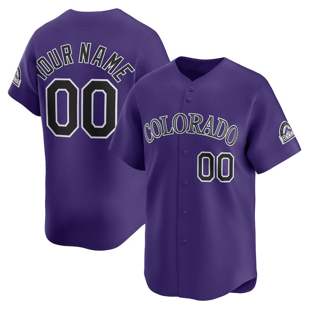 Custom Colorado Rockies Purple MWATKINS Alternate Limited Jersey