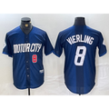 Detroit Tigers #8 Matt Vierling Number Navy MWATKINS 2024 City Connect Cool Base Limited Stitched Jersey