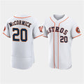 Houston Astros #20 Chas McCormick White MWATKINS 60th Anniversary Flex Base Stitched Jersey