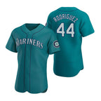 Seattle Mariners #44 Julio Rodr¨ªguez Aqua MWATKINS Flex Base Stitched Jersey