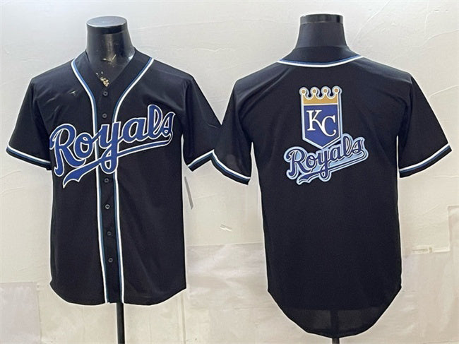 Kansas City Royals Team Big Logo 2026 Fashion Replica Black MWATKINS Out Stitched Jerseys 2