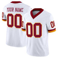 Custom W.Commanders Active Player White MWATKINS 2025 F.U.S.E. Throwback Vapor Limited Stitched Jersey