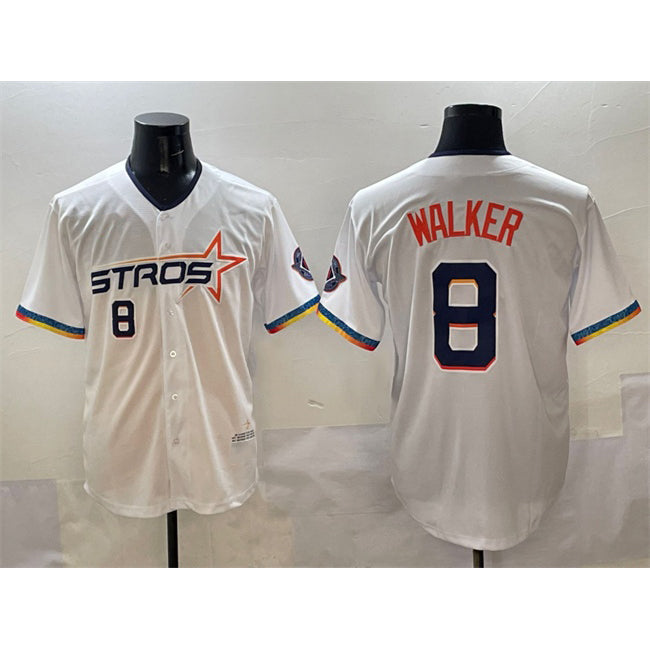 Houston Astros #8 Christian Walker White MWATKINS 2025 City Connect Limited Stitched Jersey