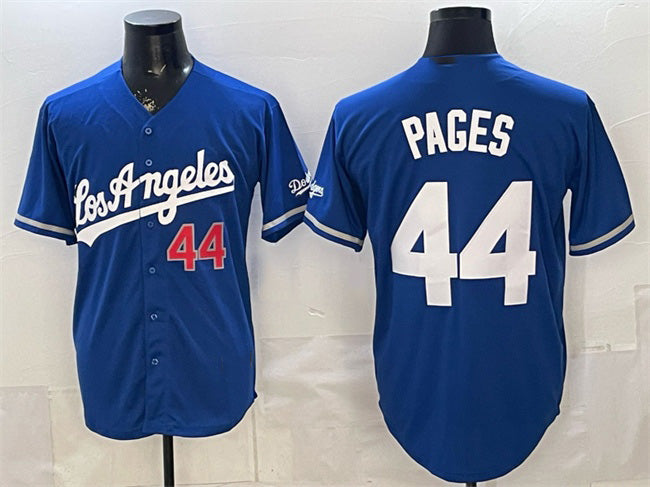 Los Angeles Dodgers #44 Andy Pages Royal MWATKINS Alternate Stadium Stitched Jersey