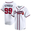 Atlanta Braves #99 Spencer Strider White MWATKINS Home Limited Player Jersey