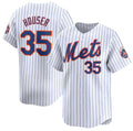 New York Mets #35 Adrian Houser White MWATKINS 2024 Home Limited Stitched Jersey
