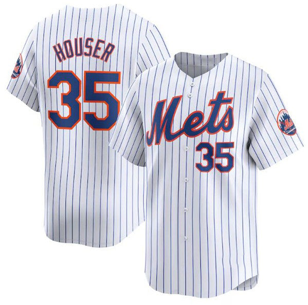 New York Mets #35 Adrian Houser White MWATKINS 2024 Home Limited Stitched Jersey
