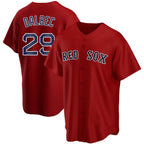 Boston Red Sox #29 Bobby Dalbec Red MWATKINS Stitched Cool Base Jersey